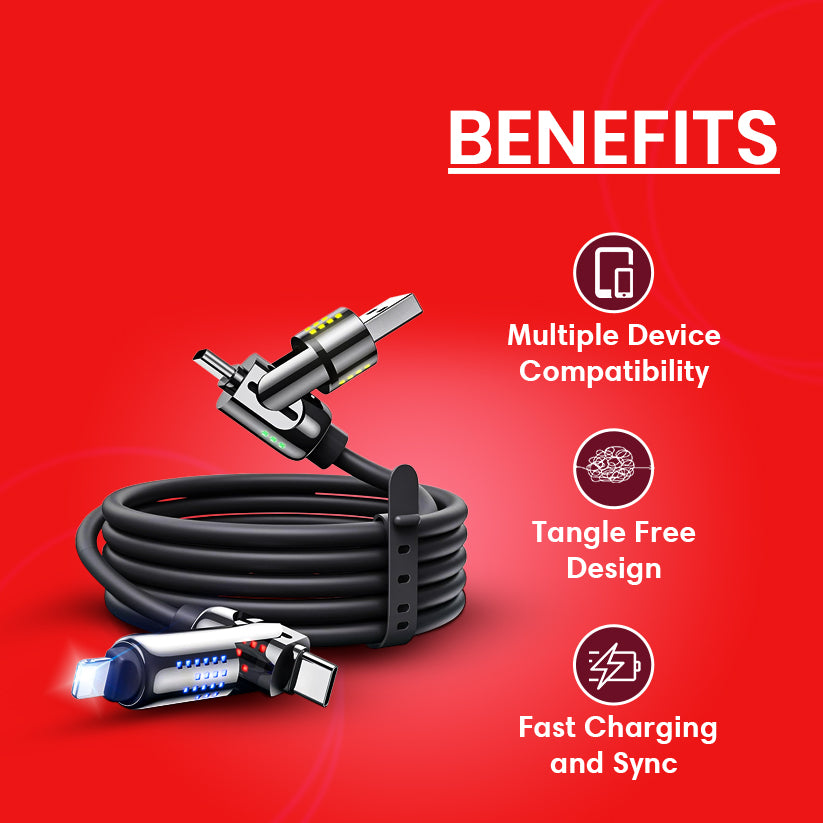 4-in-1 Multi USB Charging Cable | Free Shipping For Today